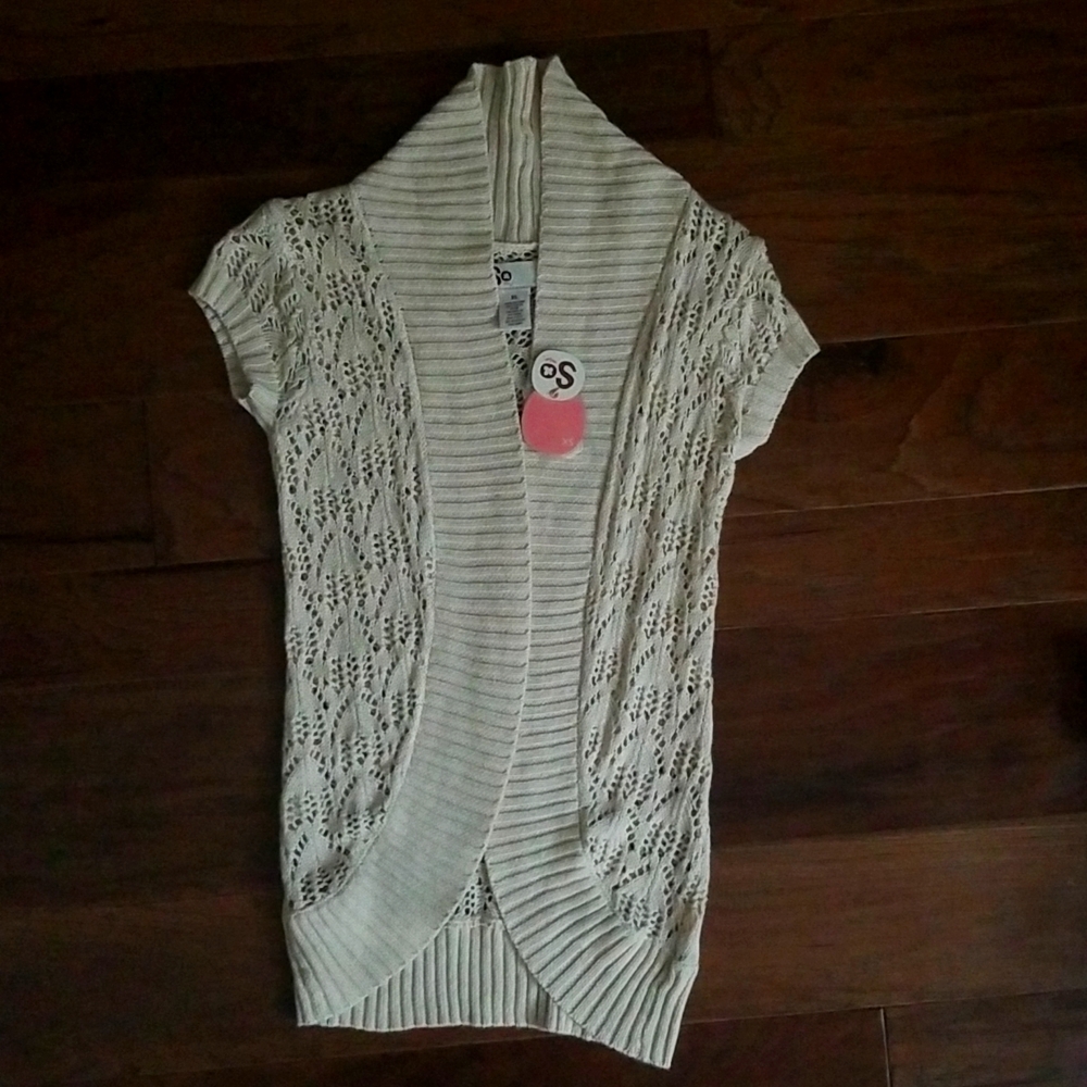 Women's cream/beige 100% cotton knitted blouse